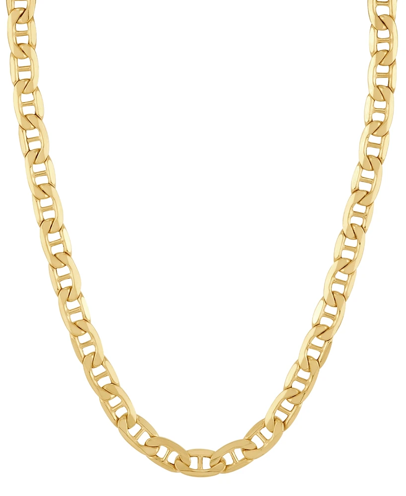 Italian Gold Polished Mariner Link 22" Chain Necklace (5.5MM) in 14k Gold