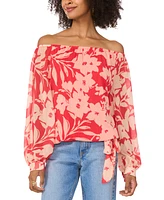 Vince Camuto Women's Floral-Print Off-The-Shoulder Top