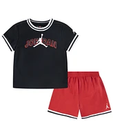 Jordan Toddler Boys 2-Piece Logo Mesh T-Shirt and Shorts Set