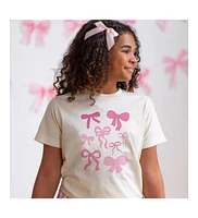 Sweet Wink Toddler Girls Coquette Bow Doodle Short Sleeve T-Shirt