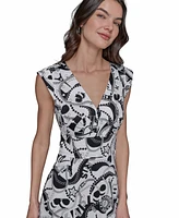 Karl Lagerfeld Paris Women's Printed Maxi Dress