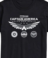 Airwaves Men's Captain America Brave New World Short Sleeve T-Shirt
