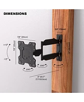 ProMounts Articulating/Full Motion Tv Wall Mount for 17" to 47" TVs up to 77lbs