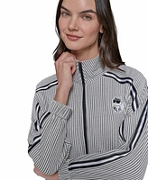 Karl Lagerfeld Women's Striped Track-Jacket