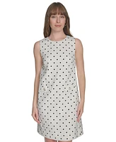 Tommy Hilfiger Petite Dot-Print Pocket Shift Dress