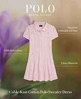Polo Ralph Lauren Toddler and Little Girls Cable-Knit Cotton Sweater Dress