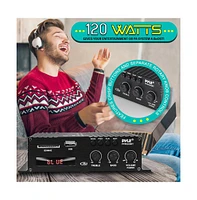 Pyle Compact Bluetooth Power Amplifier with Usb & Sd Readers - PFA220BT