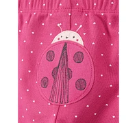 Carter's Baby Girls Ladybug Little Character Cotton Bodysuits & Pants, 3 Piece Set