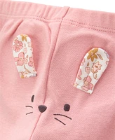 Carter's Baby Girls 3-Pc. Cotton Floral Mouse Little Character Set