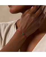 Lucky in Love - Malachite Red String Bracelet