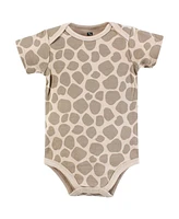 Hudson Baby Boys Cotton Bodysuits, Safari Friends, Preemie