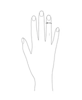 Bling Jewelry Minimalist Simple .925 Sterling Silver Midi Knuckle Thin 1MM Band Stackable Cupids Love Arrow Ring