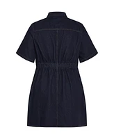 City Chic Plus Liv Denim Dress