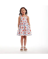 Andy & Evan Toddler Girls Toddler/Child Bomb Pop Print Linen Dress