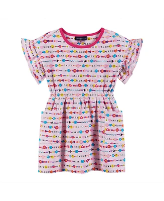 Andy & Evan Toddler Girls Toddler/Child Friendship Bracelet Print Dress