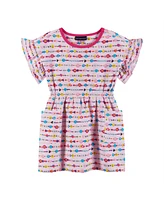 Andy & Evan Toddler Girls Toddler/Child Friendship Bracelet Print Dress