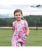 Gerber Toddler Girls Pink Lemonade Short Sleeve Twirl Dress
