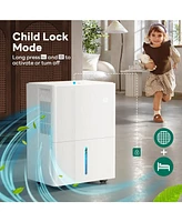 Zafro 25-Pint Dehumidifier for Home & Bedrooms, 2000 Sq. Ft. Coverage, 1.2Gal Water Tank, Smart Controls & Timer for Medium Rooms