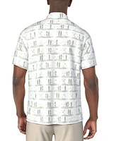 Pga Tour Men's Surfboard-Print Polo Shirt
