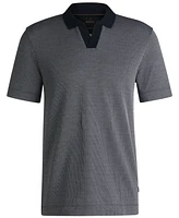 Boss by Hugo Men's Cotton Silk Dot-Pattern Polo Shirt