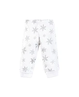 Hudson Baby Baby Girls Hudson Thermal Preemie Layette 4pc Set, Snowflake, Preemie