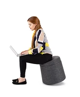 Seville Classics Modern Rocking Wobble Storage Ottoman