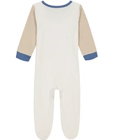Calvin Klein Baby Boys Colorblock Zip-Front Footed Coverall