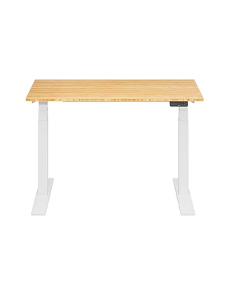 Flexispot E7-commercial W Electric Adjustable Standing Desk, Bamboo Top