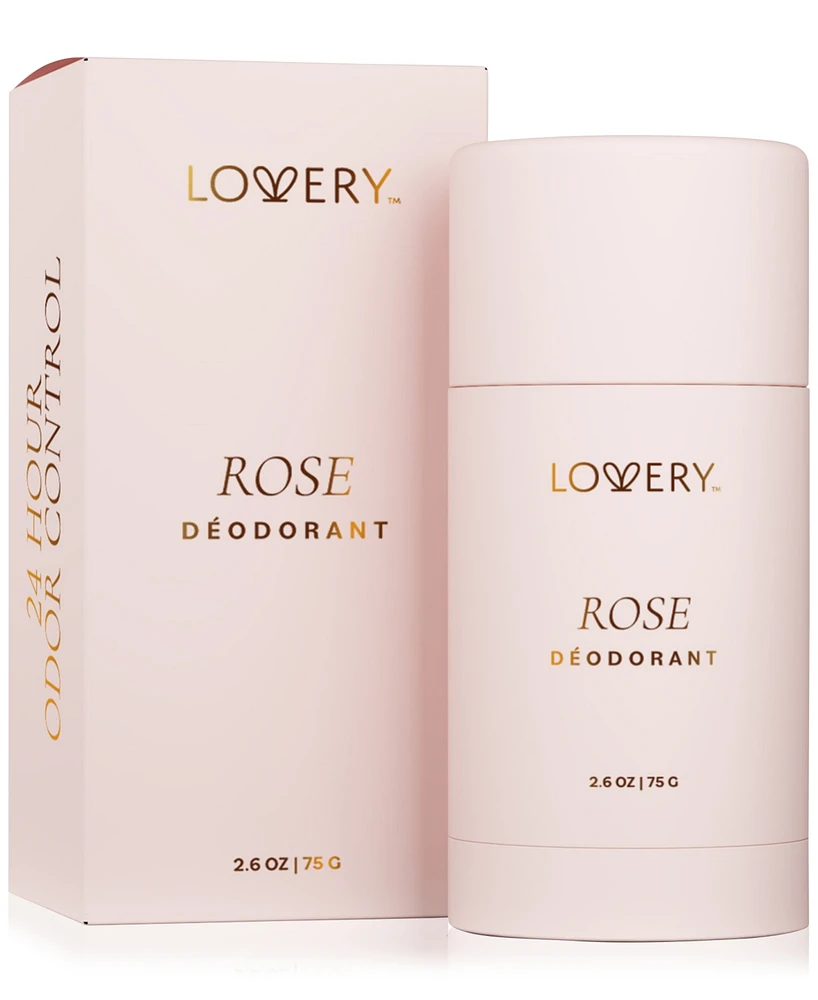 Lovery Rose Deodorant Stick, 2.6 oz.