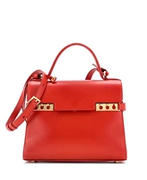 Pre-Owned Delvaux Mm Tempete Top Handle Bag Leather
