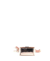 Pre-Owned Off White Mini Binder Clip Flap Bag Mirror Faux Leather