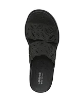 LifeStride Women's Delight Washable Slide Wedge Sandals