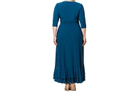 Kiyonna Plus Veronica Ruffled Evening Gown