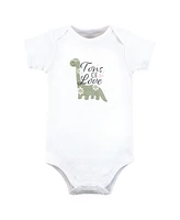 Hudson Baby Girls Cotton Bodysuits, Tons Of Love, 9-12 Months