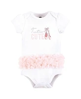 Hudson Baby Girls Cotton Bodysuits, Tutu Cute, 9-12 Months