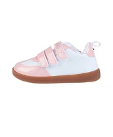 Bebe Toddler Girls Adhesive Straps and Printed Lining Sneakers