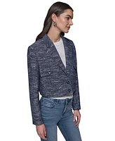 Karl Lagerfeld Paris Women's Tweed Cropped Jacket