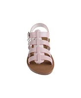 Bebe Toddler Girls Flower Print Lining with Fisherman Sandals