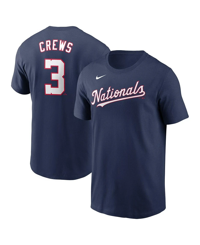 Nike Men's Dylan Crews Navy Washington Nationals Fuse Name Number T-Shirt