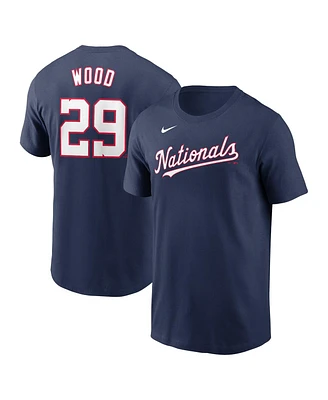 Nike Men's James Wood Navy Washington Nationals Fuse Name Number T-Shirt