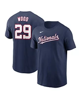 Nike Men's James Wood Navy Washington Nationals Fuse Name Number T-Shirt