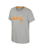 Colosseum Big Boys and Girls Heather Gray Tennessee Volunteers Airball Baseball T-Shirt