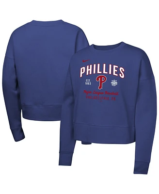 Nike Big Girls Royal Philadelphia Phillies Fleece Sweatshirt