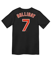 Nike Preschool Jackson Holliday Black Baltimore Orioles Name Number T-Shirt