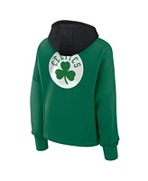 Fanatics Women's Kelly Green Boston Celtics Post Up Boxy Pullover Hoodie