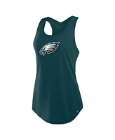 Fanatics Women's Midnight Green Philadelphia Eagles Iron Fan Tank Top