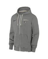 Nike Men's Charcoal Arizona Diamondbacks Authentic Collection Travel Performance Full-Zip Hoodie