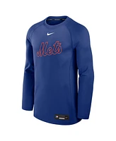 Nike Men's Royal New York Mets Authentic Collection Game Time Raglan Performance Long Sleeve T-Shirt
