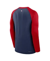 Nike Men's Navy/Red St. Louis Cardinals Authentic Collection Game Time Raglan Performance Long Sleeve T-Shirt