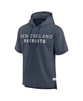 Fanatics Men's Navy New England Patriots Elements Future Ground Lettering Short Sleeve Pullover Hoodie